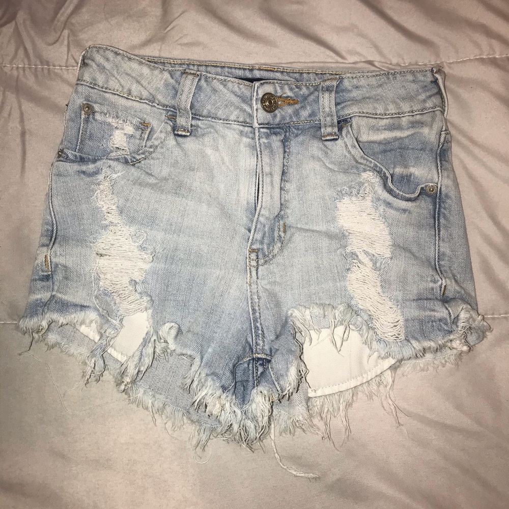 Cut Off Denim Shorts